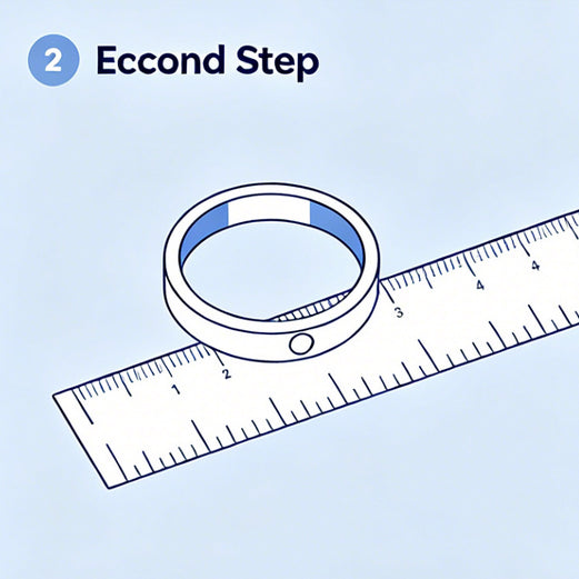 2. Measure the inner diameter straight across from one inside edge to the other.