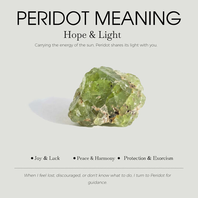 Peridot Necklace - Oval