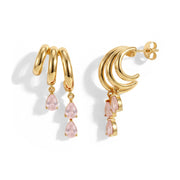 Rose Quartz Dangle Earrings