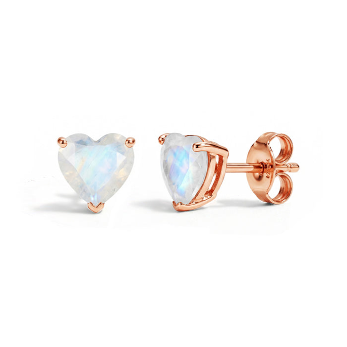 Heart Moonstone Earrings - Inner Wisdom