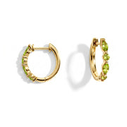 Peridot Huggies Earrings - Elegant