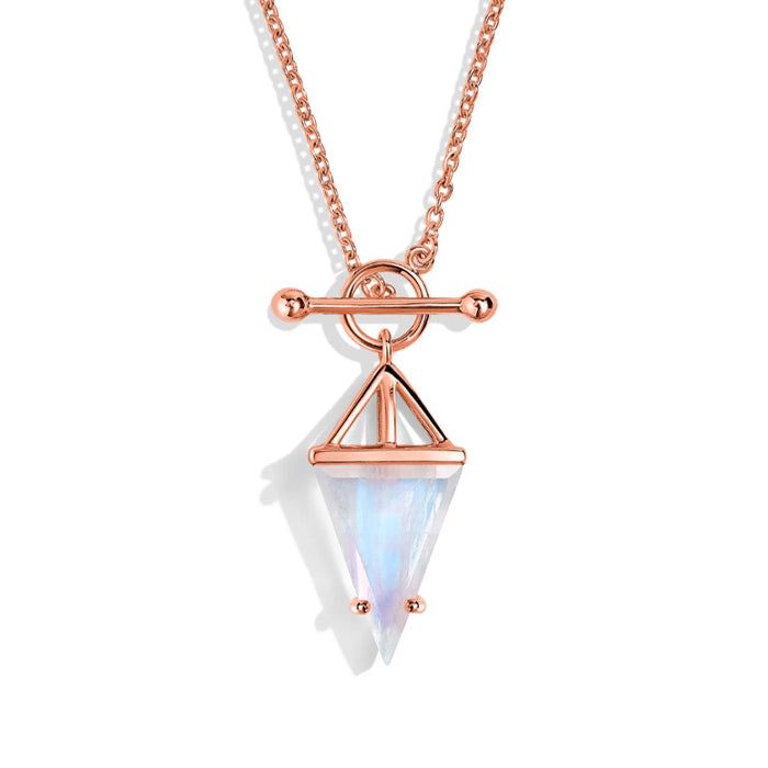 Punk Moonstone Statement Necklace