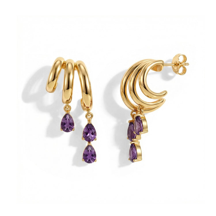 Amethyst Dangle Earrings