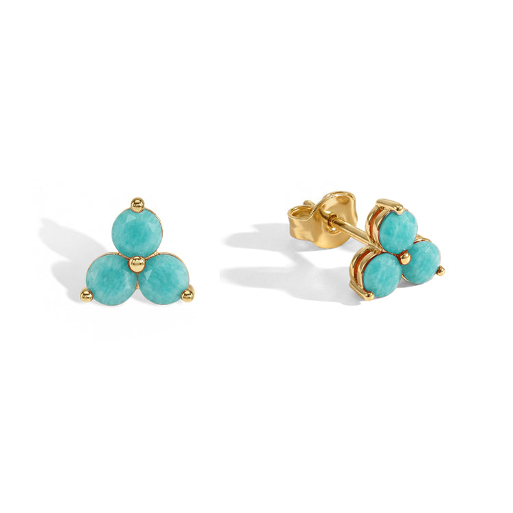 Amazonite Stud Earrings