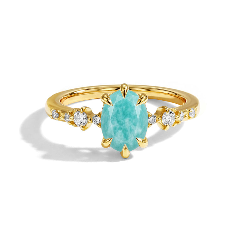 Classic Amazonite Oval Ring