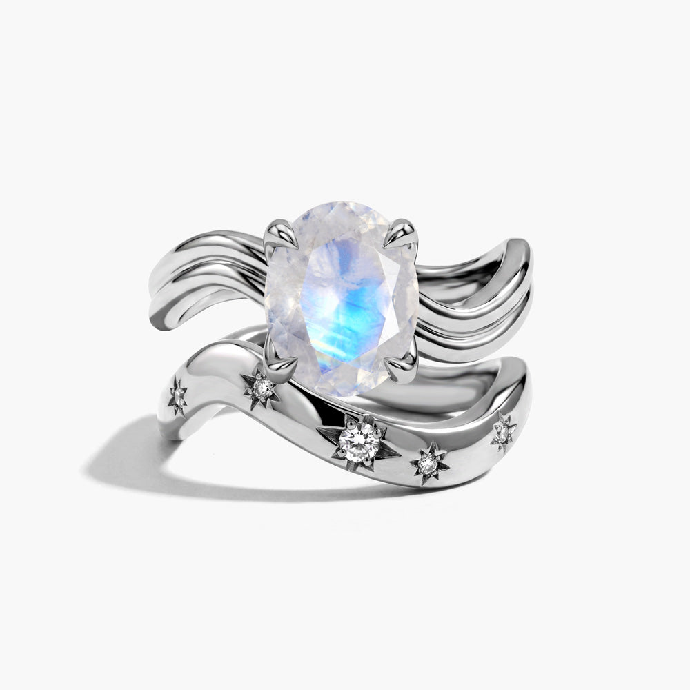 Stardust Ring -  Moonstone