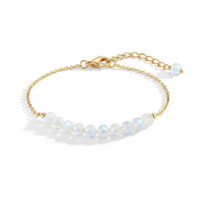 Moonstone Bead Bracelets - Chain