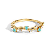 Intertwined Starlight Amazonite Ring