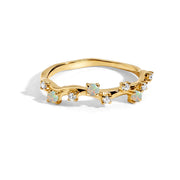 Intertwined Starlight Opal Ring