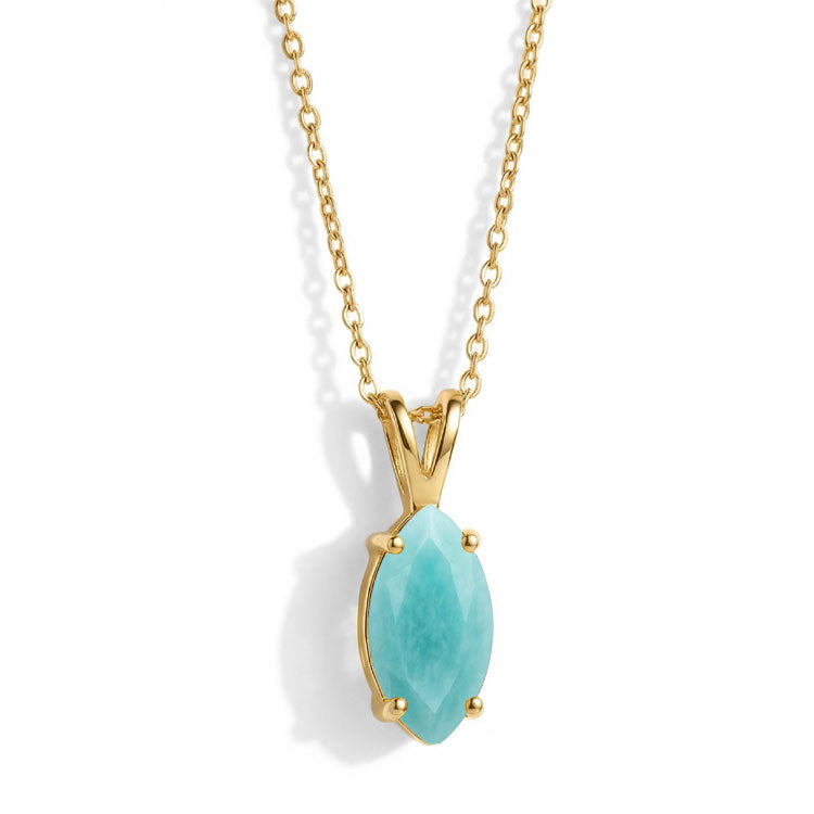 Amazonite Necklace - Marquise