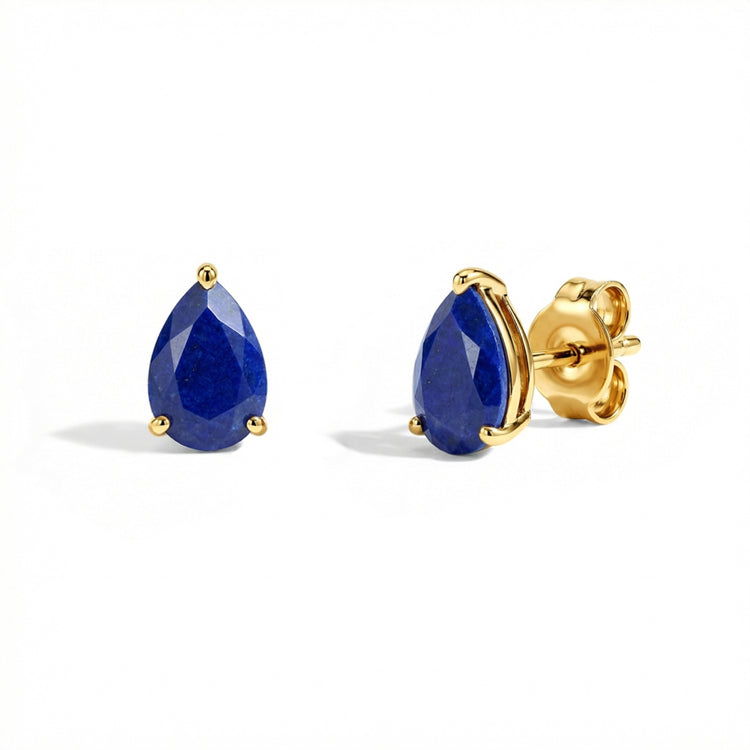 Pear-shaped Lapis Lazuli Earrings