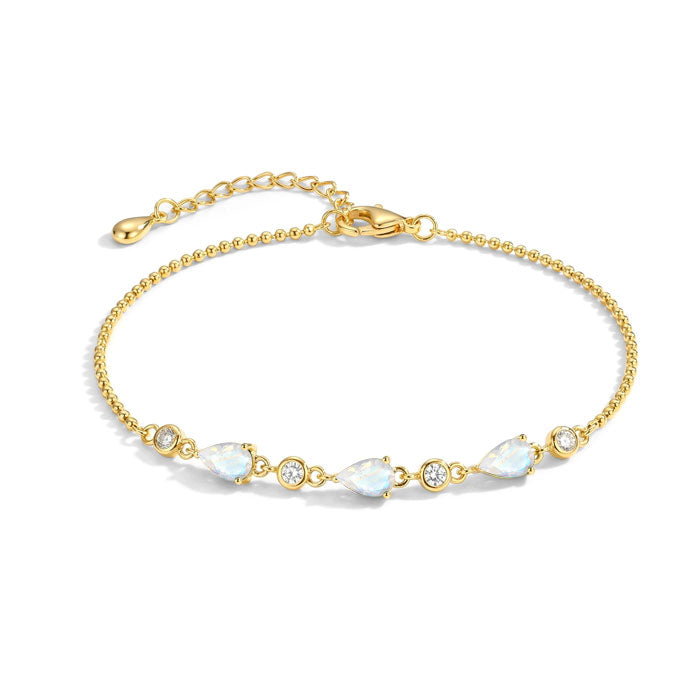 Multi Moonstone Bracelets - Chain