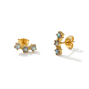 Labradorite Stud Earrings - Stackable
