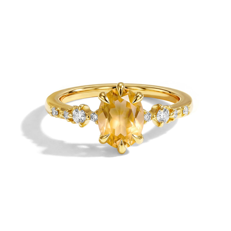 Citrine Statement Ring