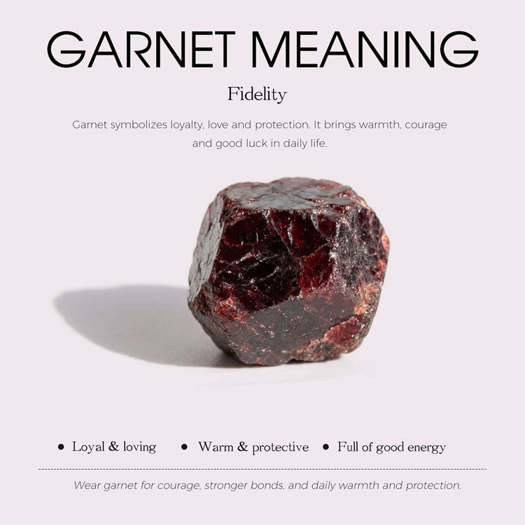 Alternating Garnet Stacking Ring