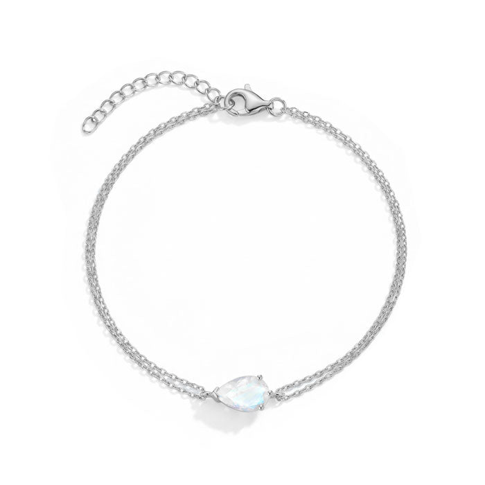 Double Chain Moonstone Bracelets