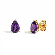 Pear-shaped Amethyst Earrings