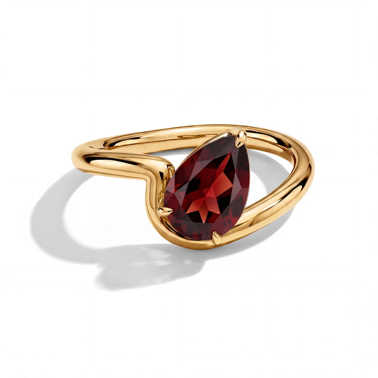 Garnet Statement Ring