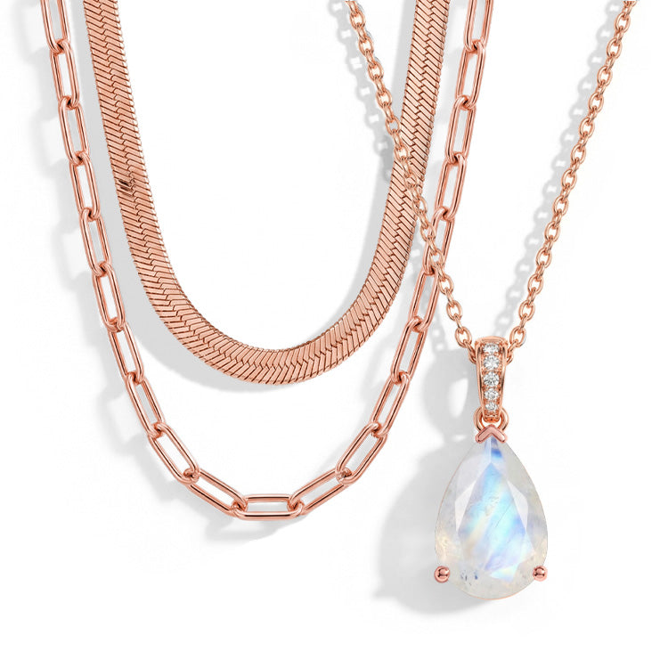 Moonstone Necklace Set