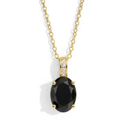 Black Onyx Necklace - Oval