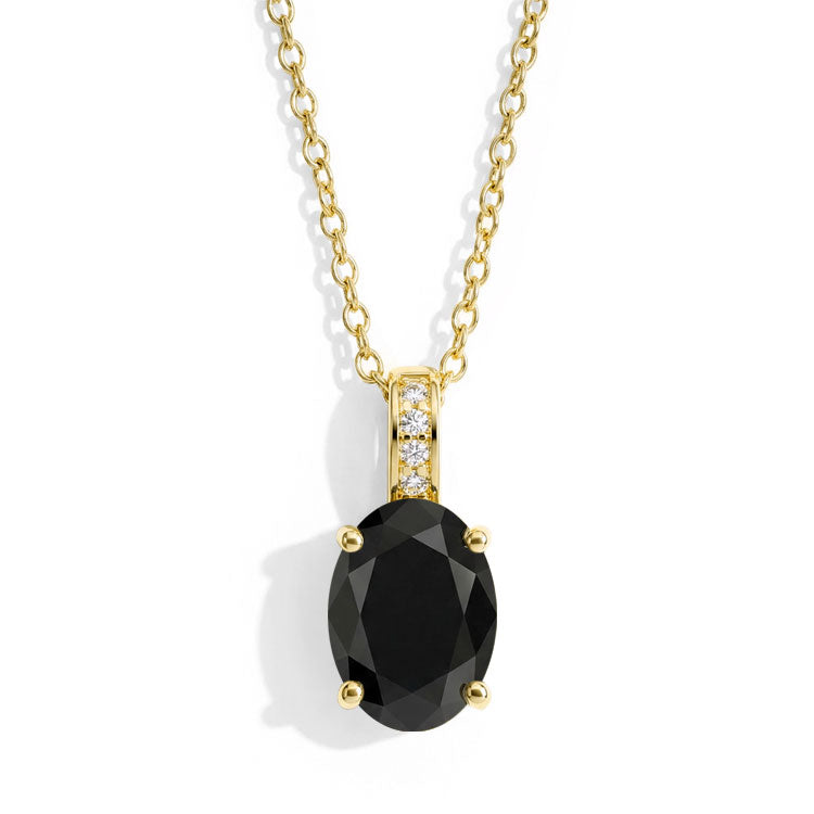 Black Onyx Necklace - Oval
