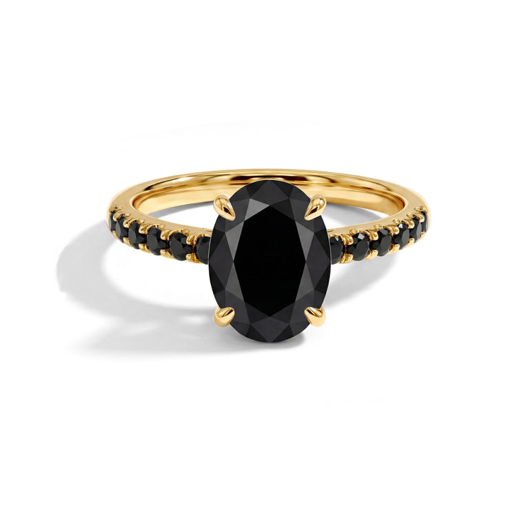 All-Black Onyx Pave Statement Ring