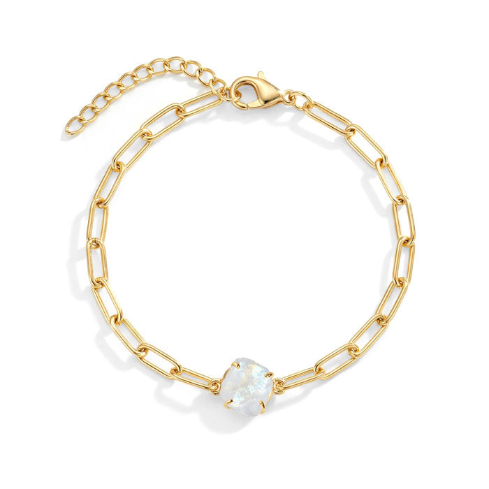 Thick Chain Moonstone Bracelets