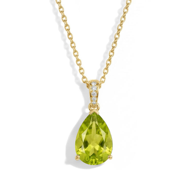 Peridot Necklace - Pear