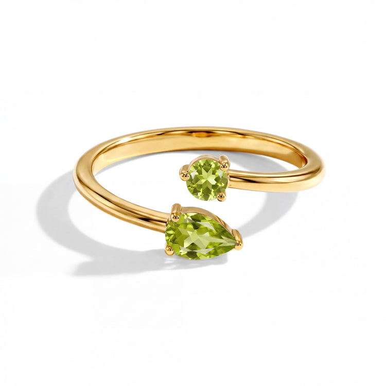 Peridot Open Ring