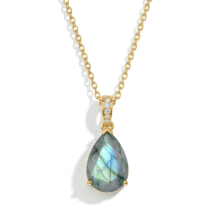 Labradorite Necklace - Pear