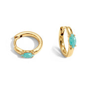Huggies Amazonite Earrings - Marquise