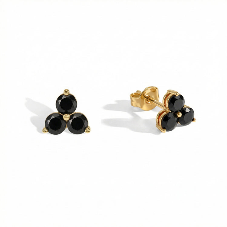Black Onyx Stud Earrings