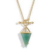 Green Agate Statement Necklace
