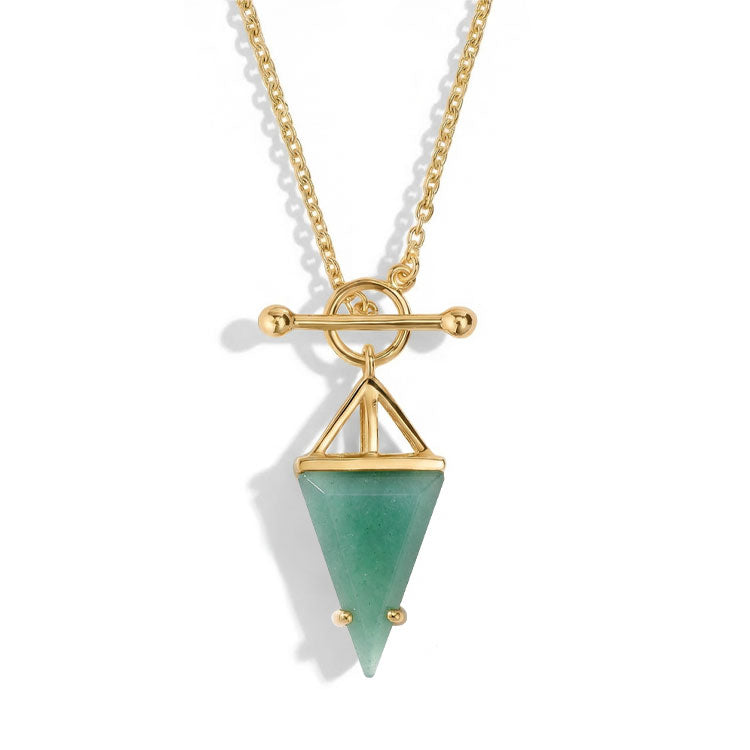 Green Agate Statement Necklace