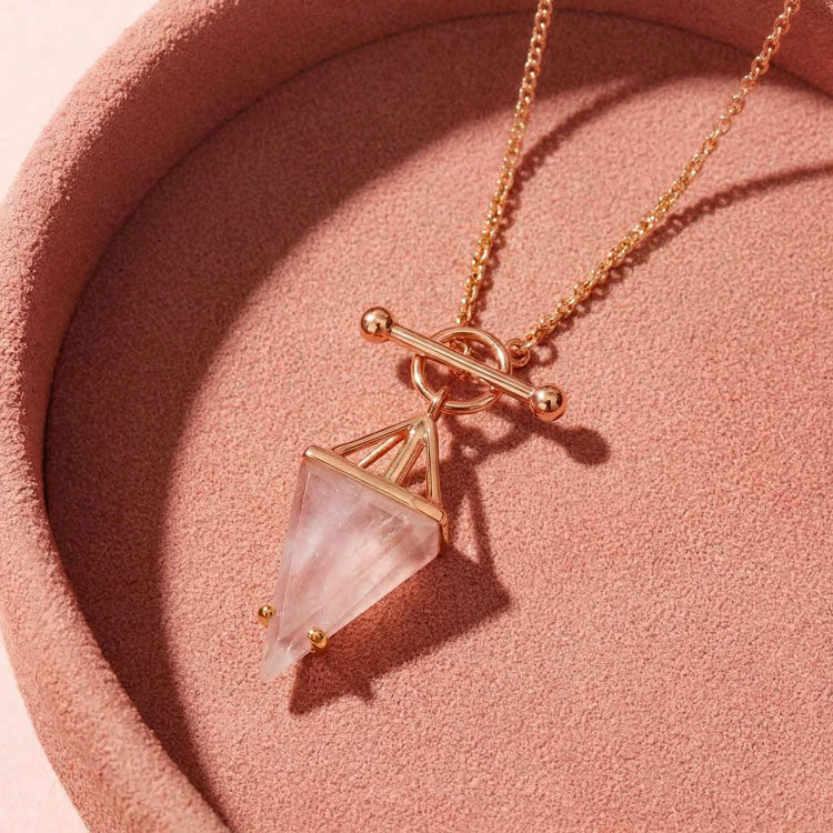 Rose Quartz Statement Necklace