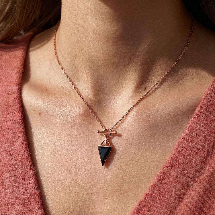 Black Onyx Statement Necklace