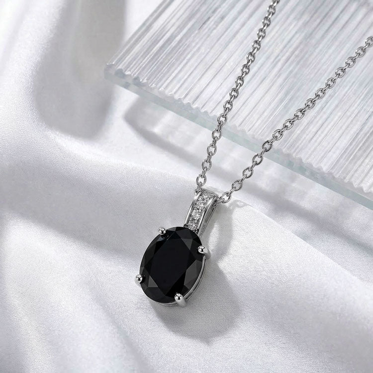 Black Onyx Necklace - Oval