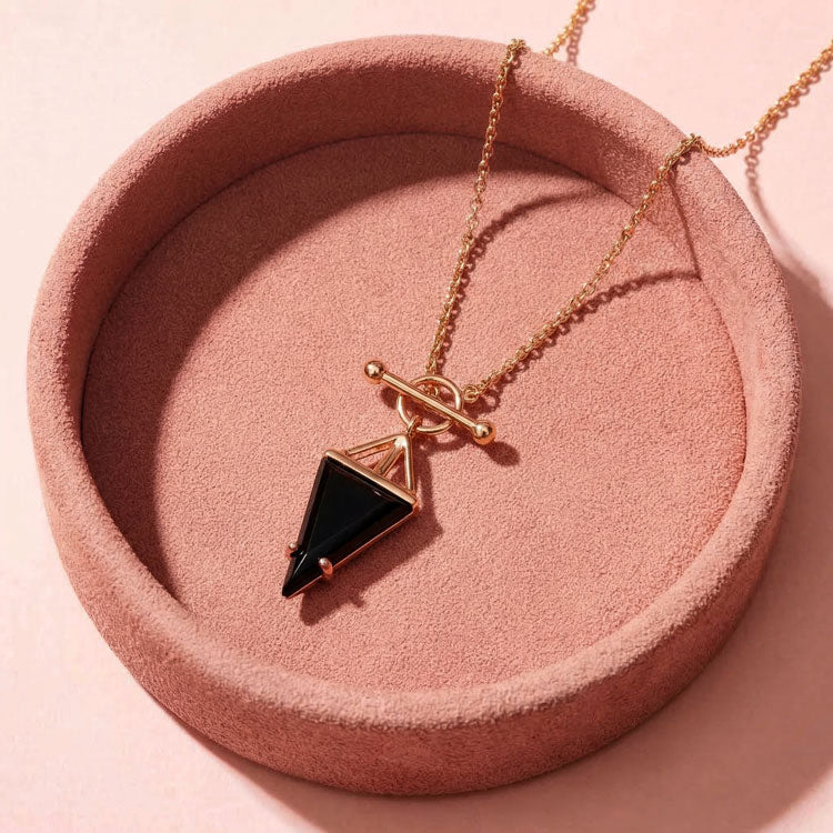 Black Onyx Statement Necklace