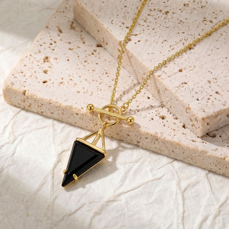 Black Onyx Statement Necklace