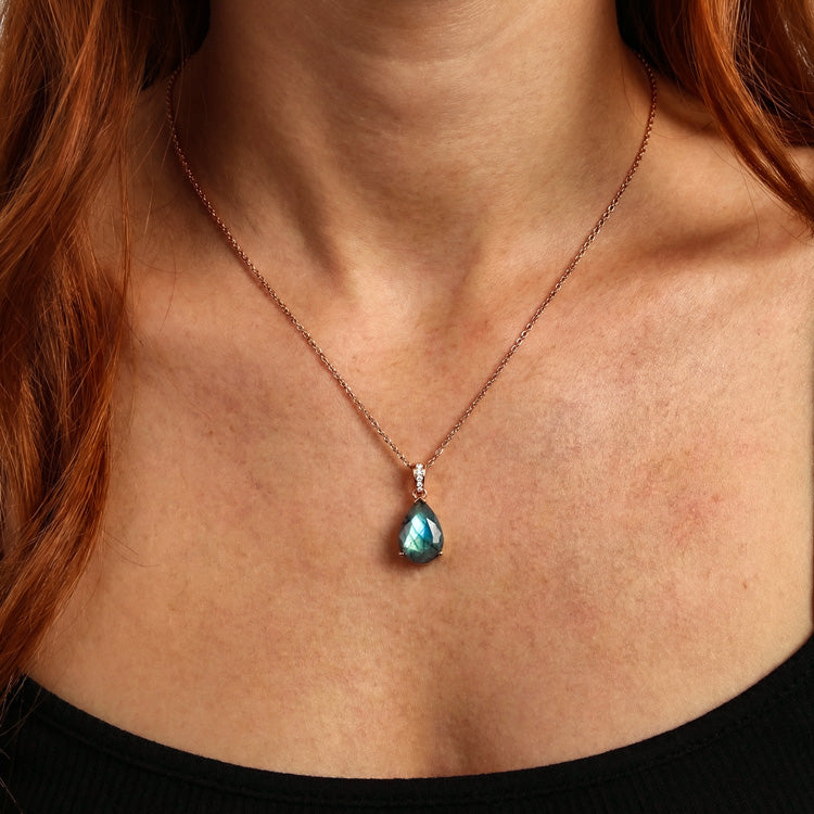 Labradorite Necklace - Pear