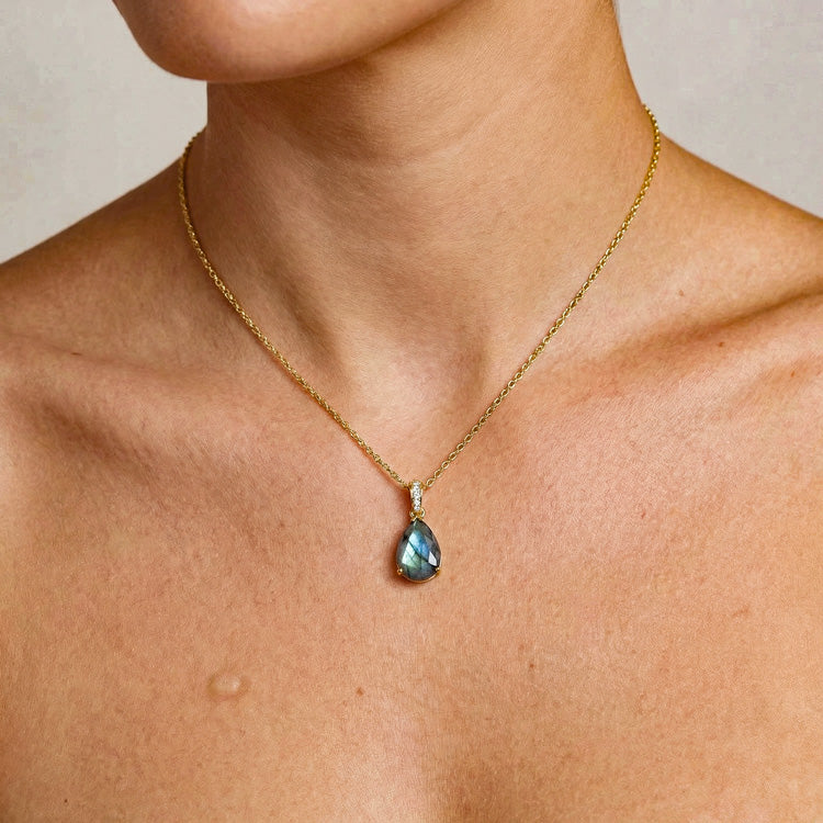 Labradorite Necklace - Pear