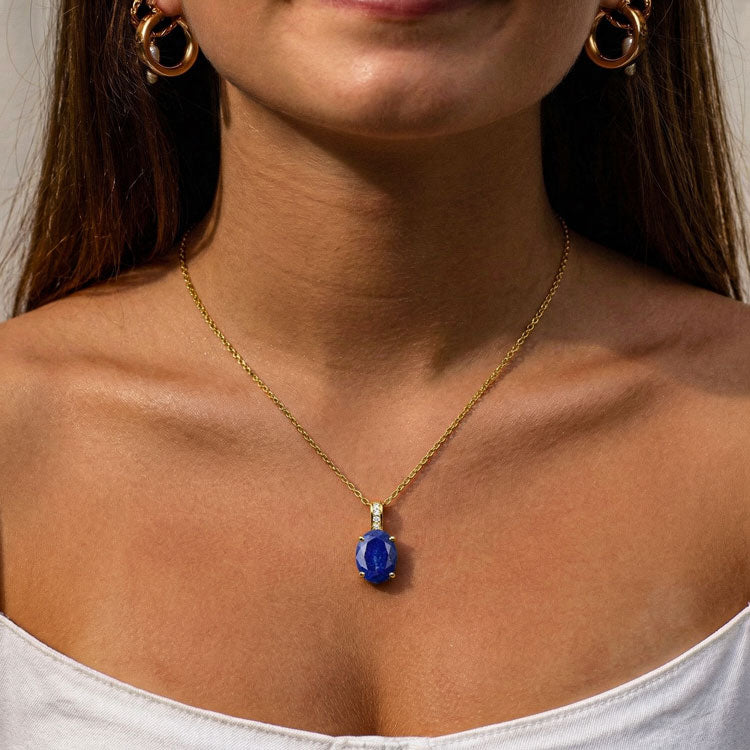Lapis Lazuli Necklace - Oval