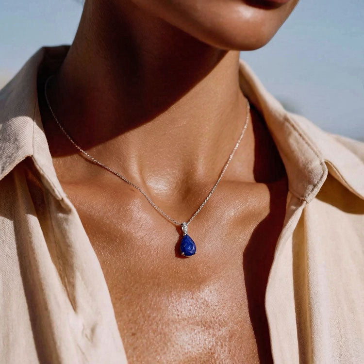 Lapis Lazuli Necklace - Pear