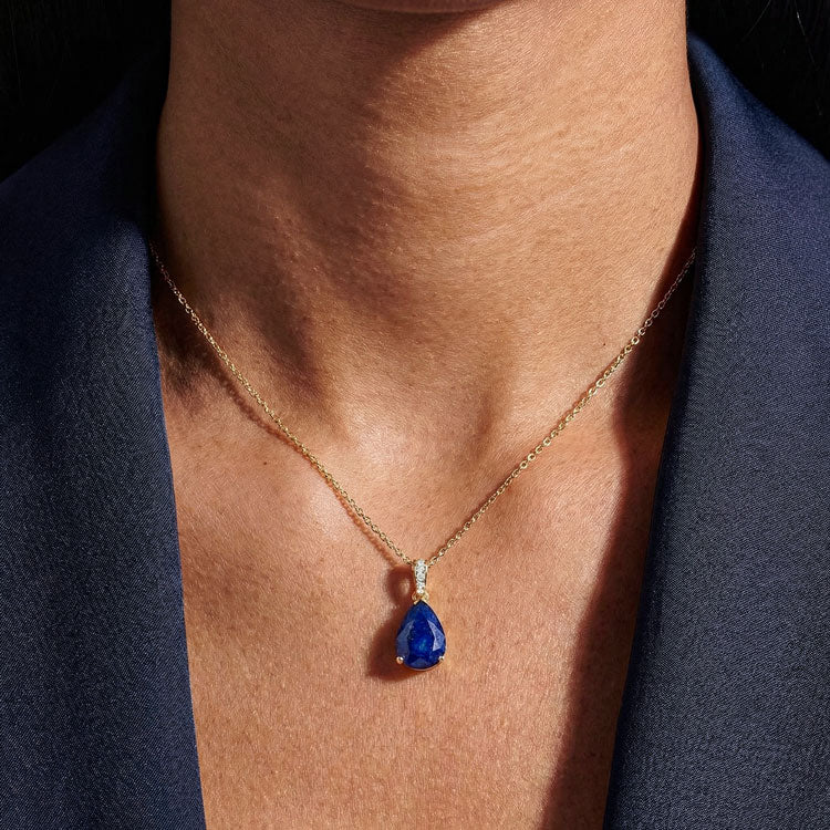 Lapis Lazuli Necklace - Pear