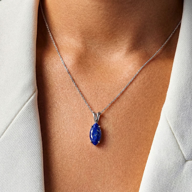 Lapis Lazuli Necklace - Marquise
