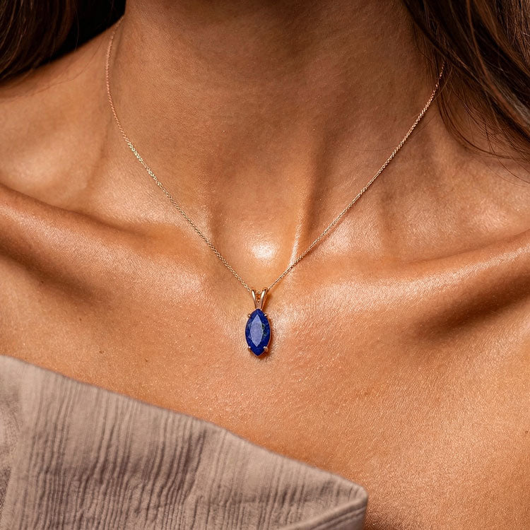 Lapis Lazuli Necklace - Marquise