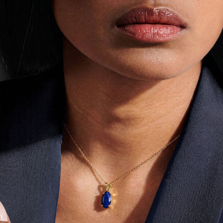 Lapis Lazuli Necklace - Marquise