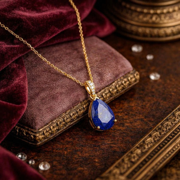Lapis Lazuli Necklace - Pear