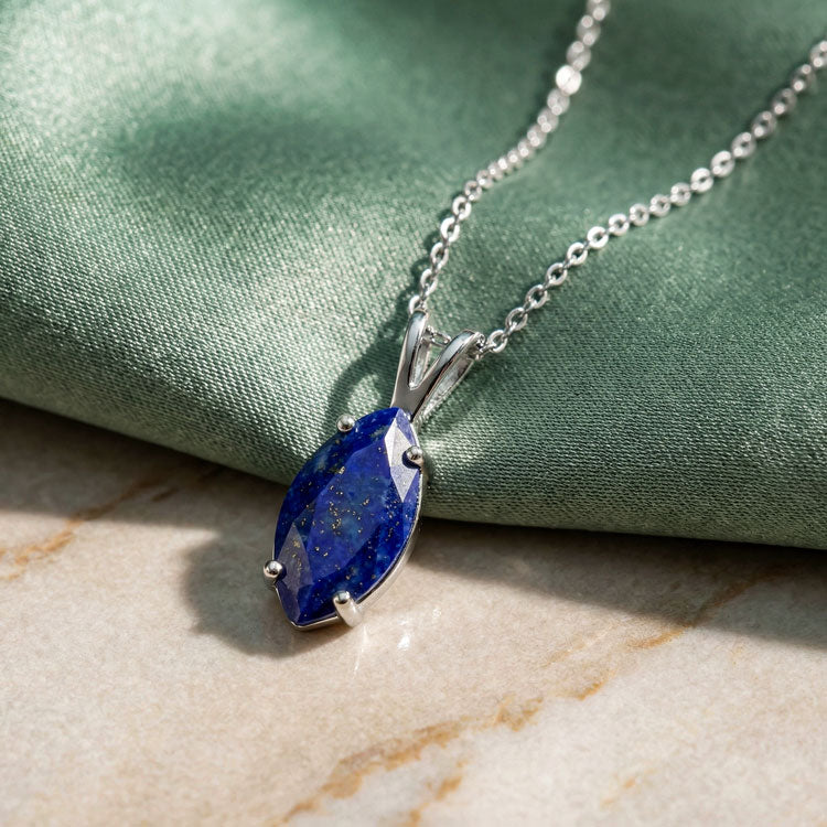 Lapis Lazuli Necklace - Marquise