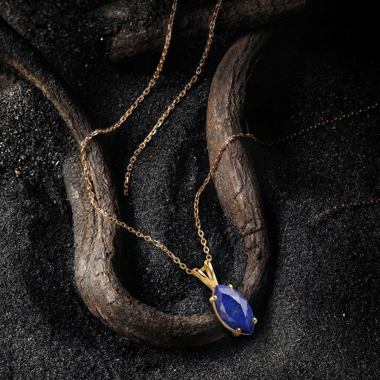 Lapis Lazuli Necklace - Marquise